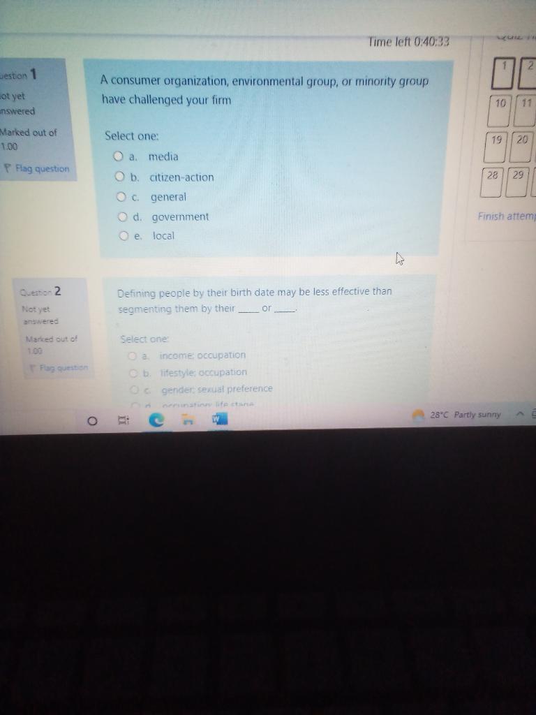 A consumer organization, environmental group, or