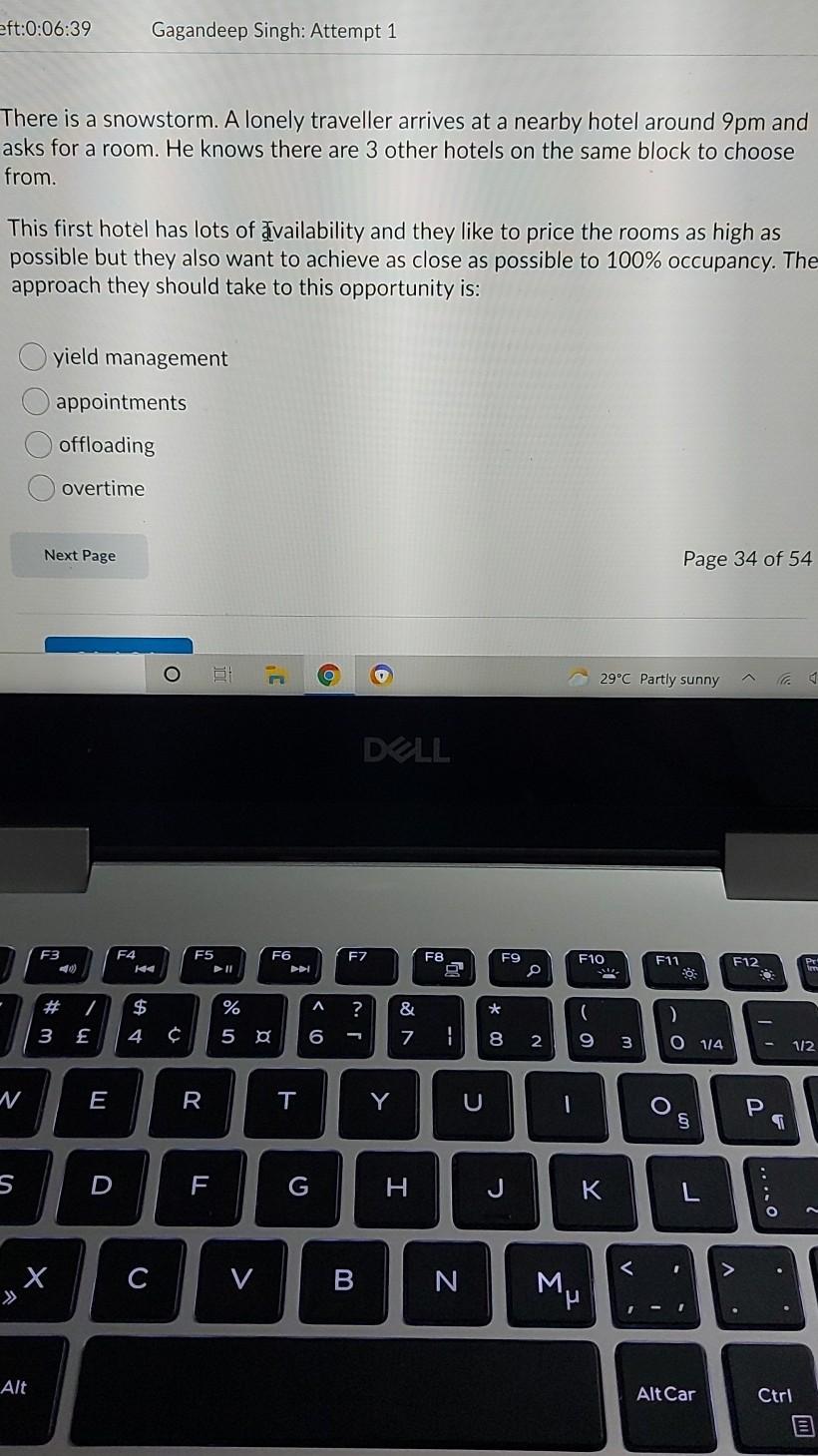 eft:0:06:39 Gagandeep Singh: Attempt 1 There is a