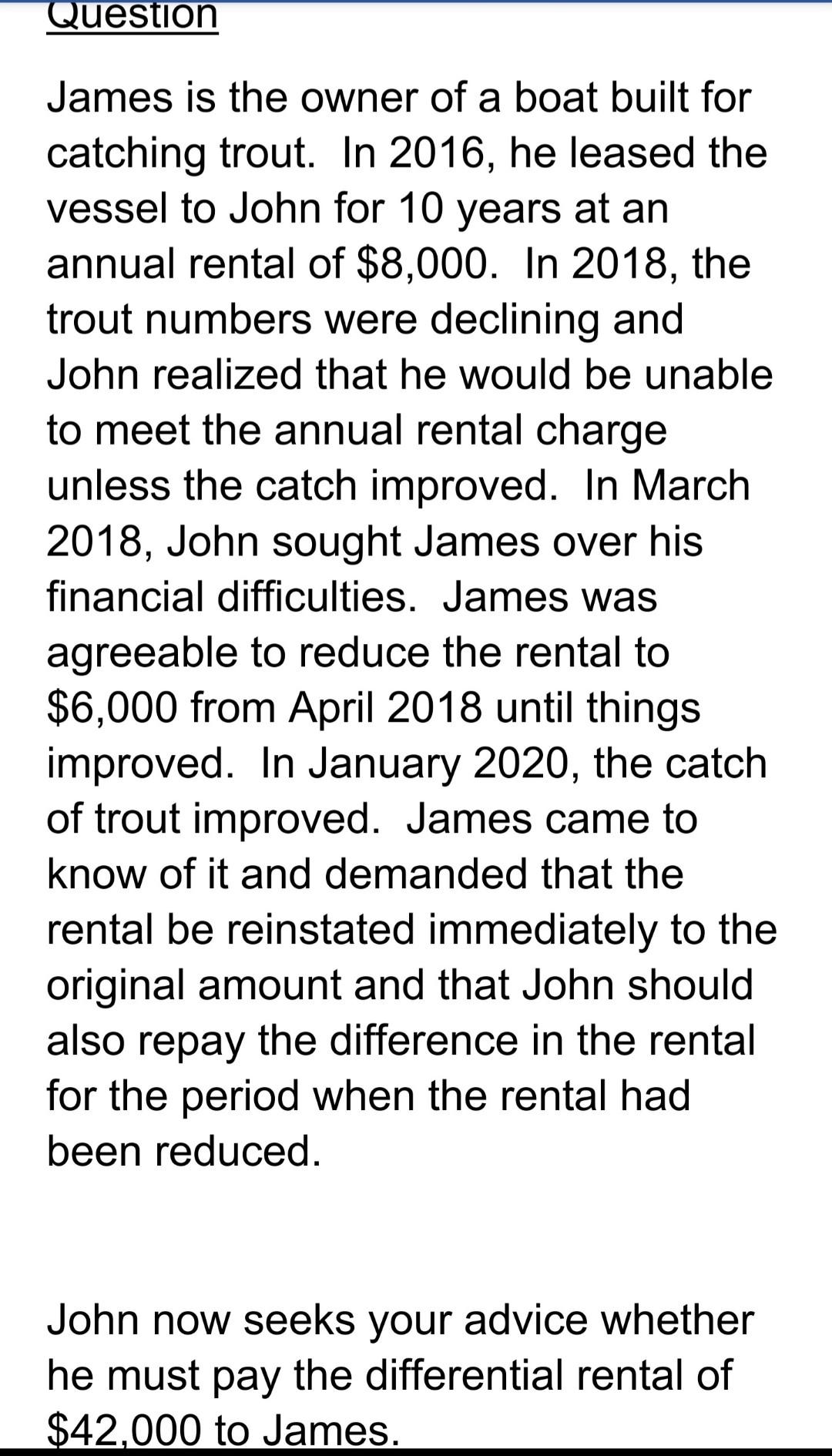 Old MathJax webview *(BUSINESS LAW)* James is the