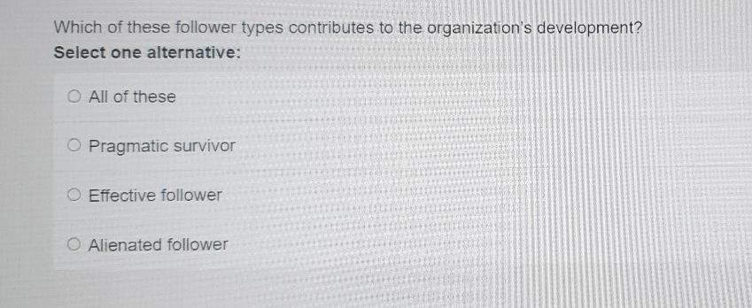 Which of these follower types contributes to the