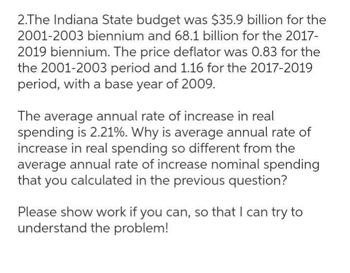 2.The Indiana State budget was $35.9 billion for