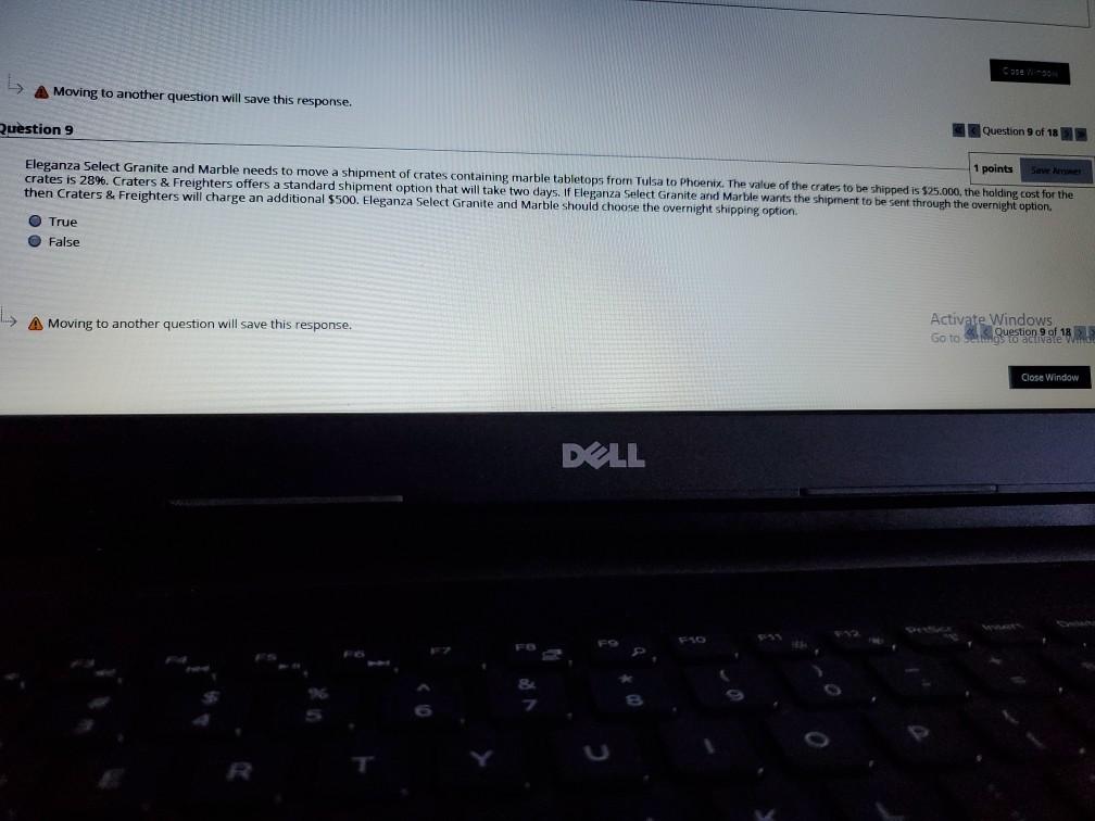 A Moving to another question will save this