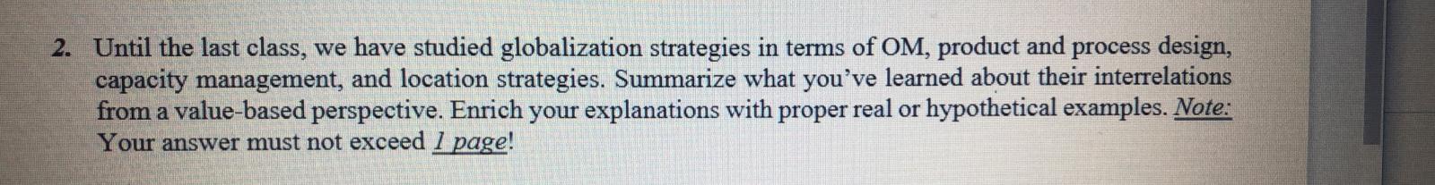 2. Until the last class, we have studied