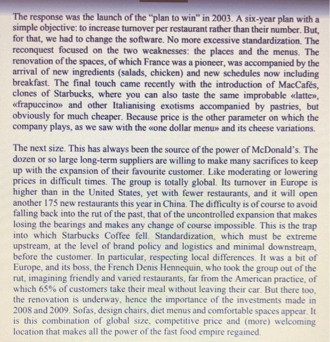 Finally, the economic model. It's the same model