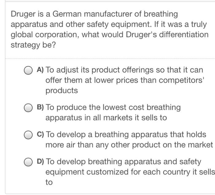 Druger is a German manufacturer of breathing