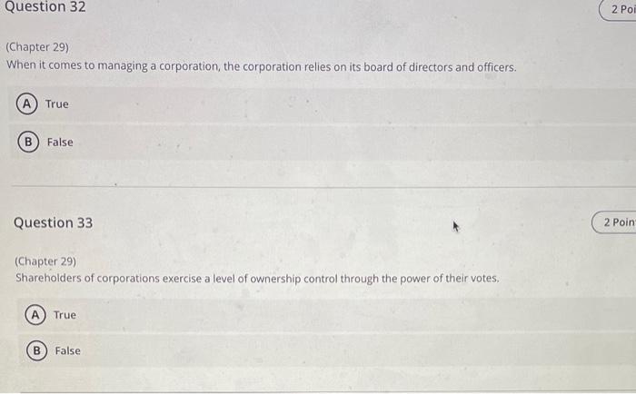 (Chapter 29) A public corporation is the same