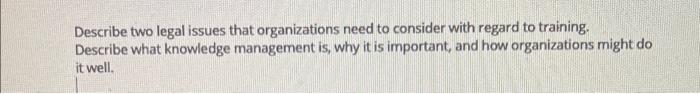 please answer as soon as possible Describe two