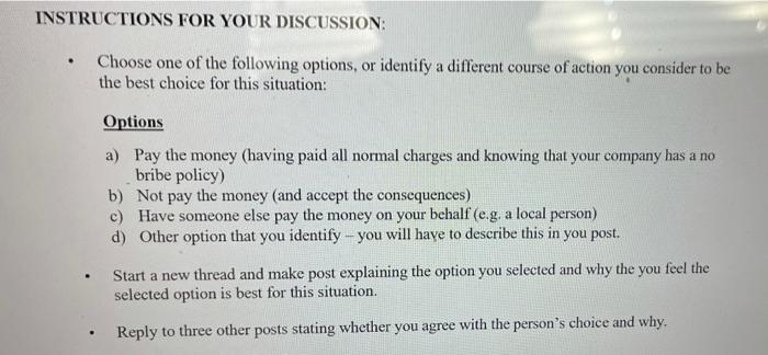 What Would You Do SCENARIO: You are a newly