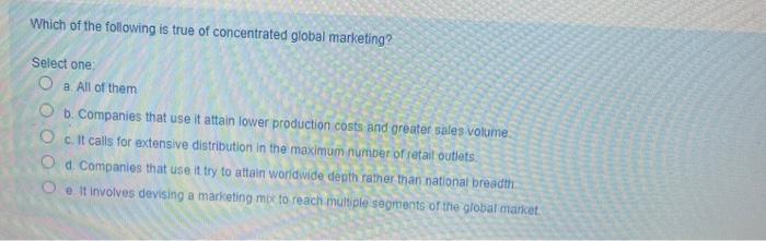 Which of the following is true of concentrated