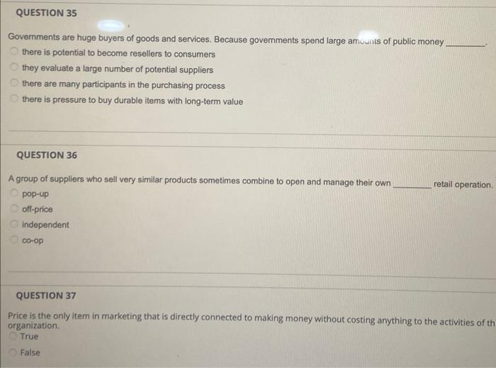 Governments are huge buyers of goods and