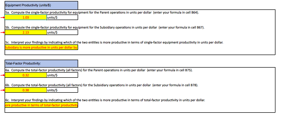 I need assistance with 5a.-6c. I attempted to do