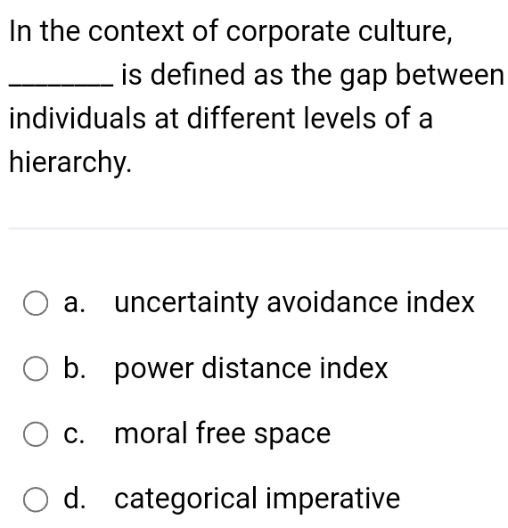 In the context of corporate culture, is defined