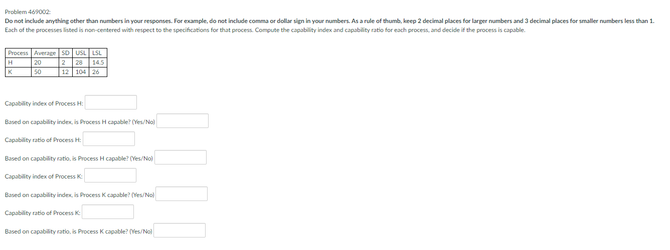 Problem 469002: Do not include anything other