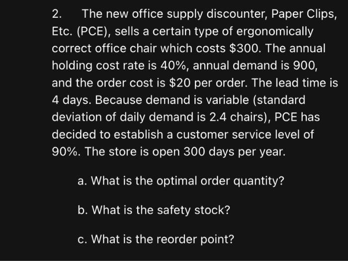 2. The new office supply discounter, Paper Clips,