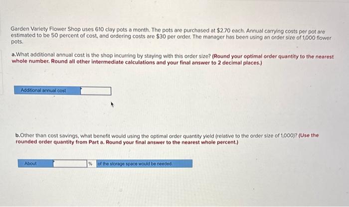 Garden Variety Flower Shop uses 610 clay pots a
