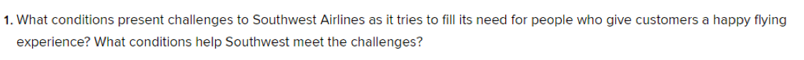 1. What conditions present challenges to
