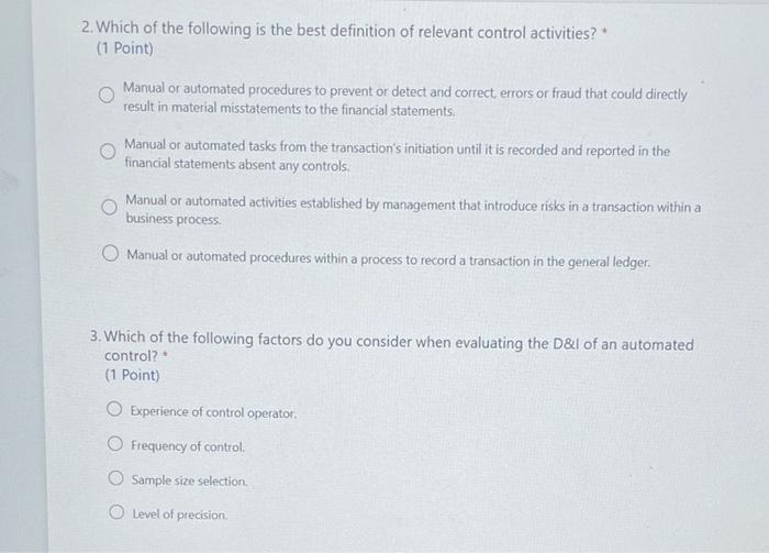 2. Which of the following is the best definition