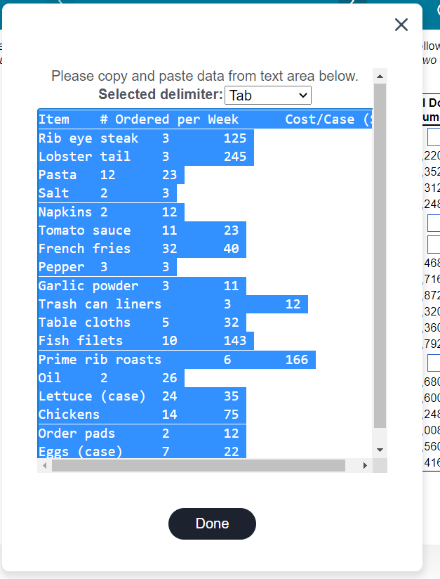 restaurant is open 52 weeks a year. (Round dollar