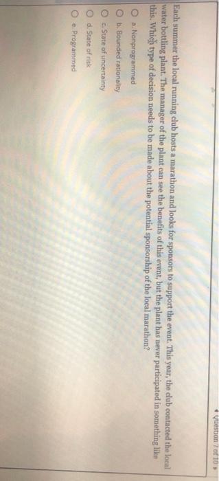 management of organizations if the question limit