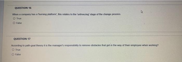 QUESTION 2 When a company develops now policies