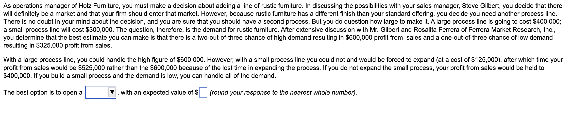 b. How much wine would you expect to sell at the