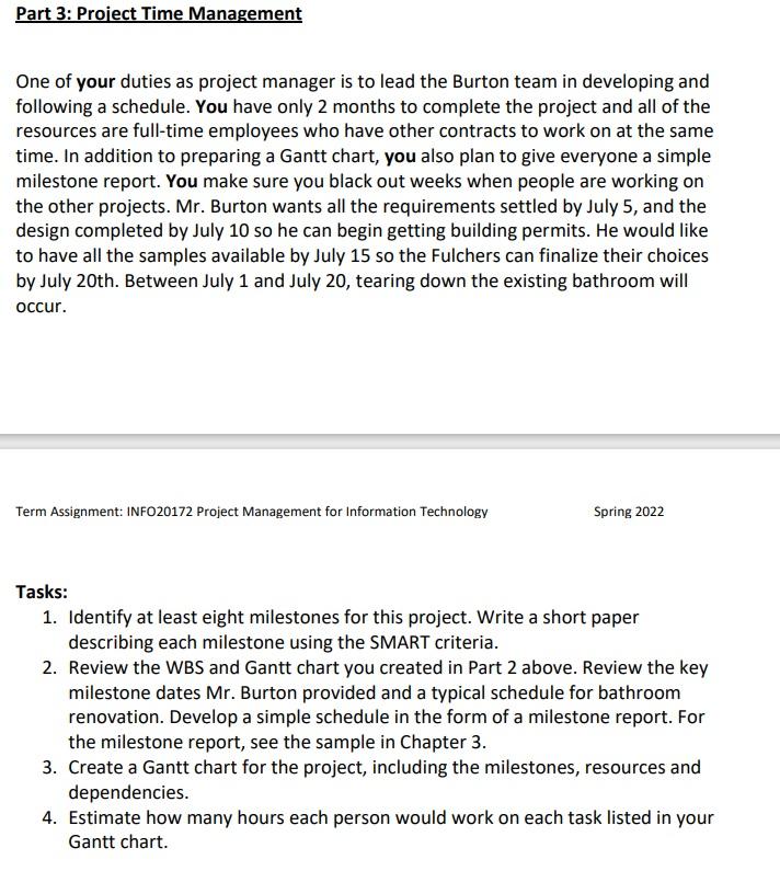 How would I complete this exercise for project