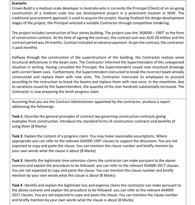 Scenario: Crown Build is a medium scale developer