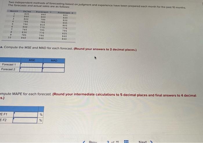 PLEASE SHOW WORK Two independent methods of