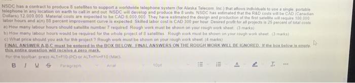 QUESTION 33 10 points *** This is a calculation