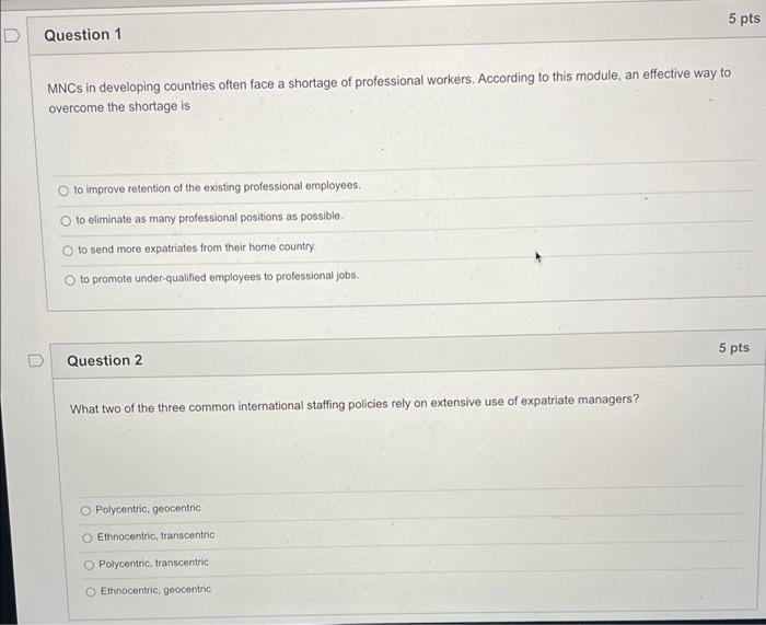answer both questions please :) MNCs in