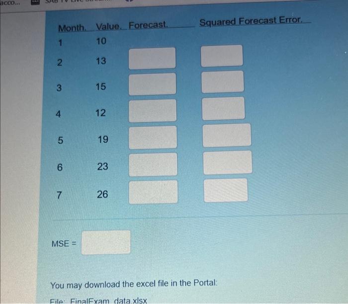 You may download the excel file in the Portal: