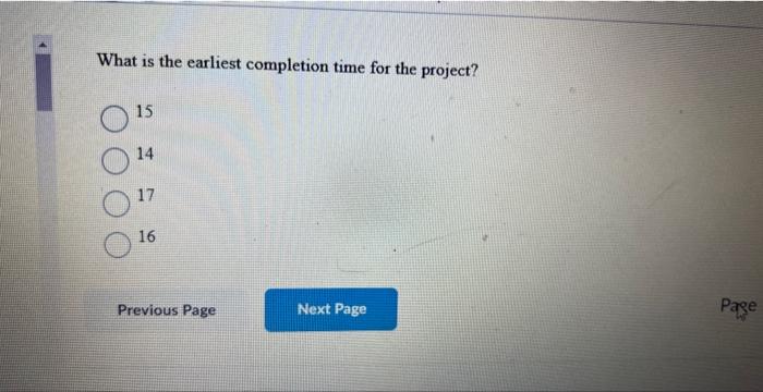14 Consider the following Activity-On-Node