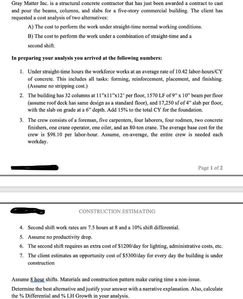 Gray Matter Inc. is a structural concrete