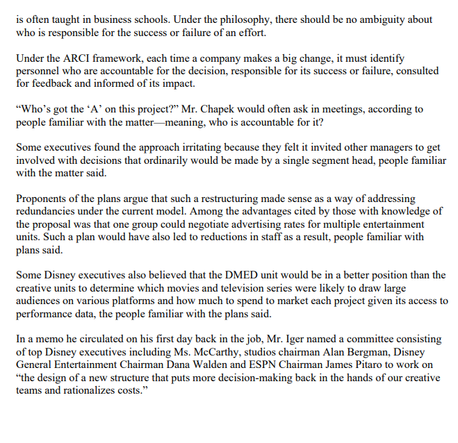 provide recommendations for Disneys returning