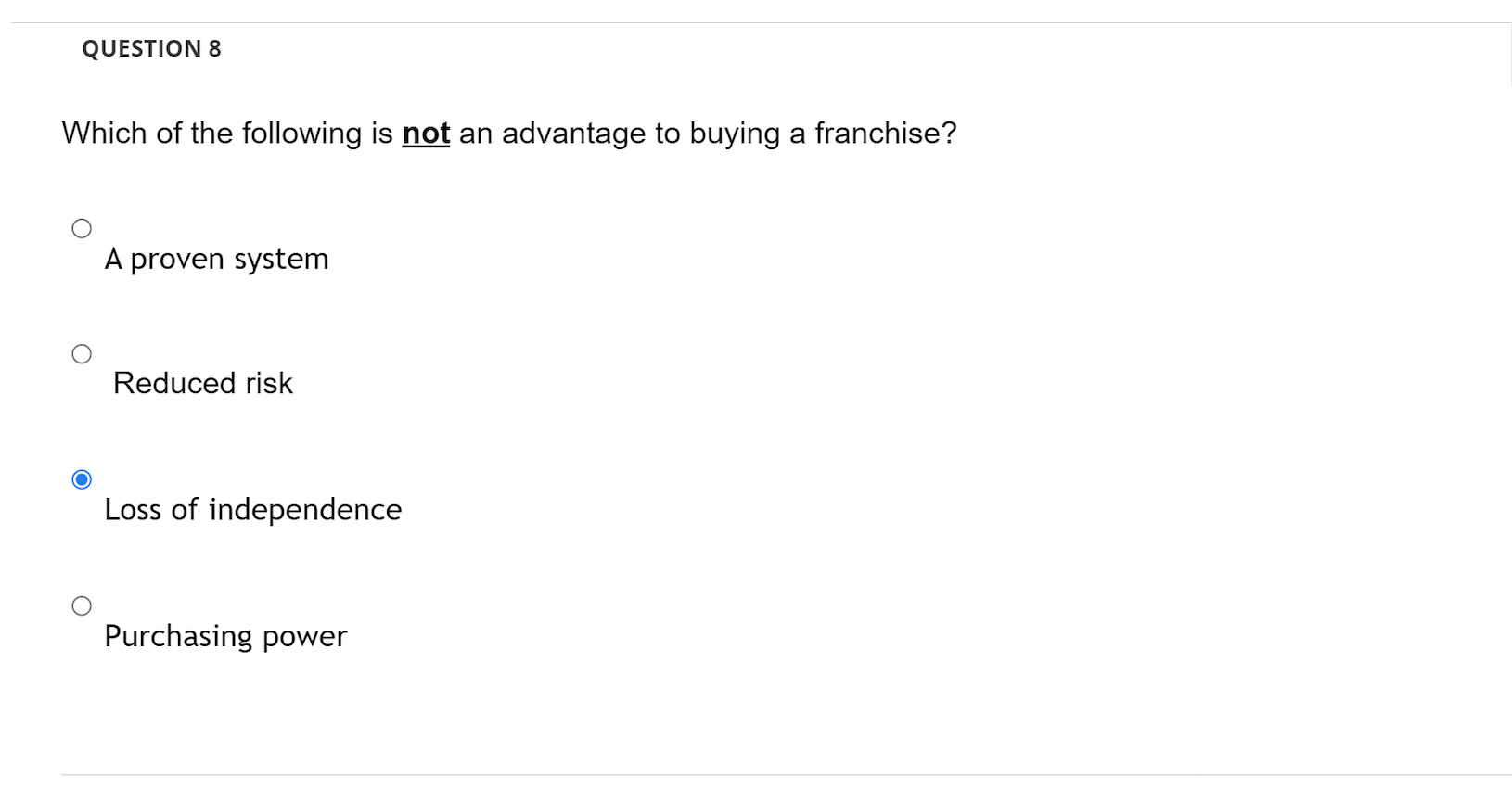 QUESTION 1 When setting prices for goods and