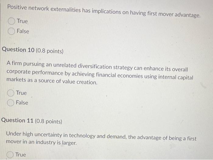 Positive network externalities has implications