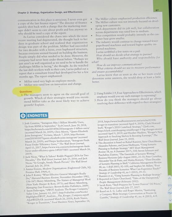 CASE FOR ANALYSIS Millier Machine Parts &