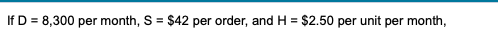 ?a) What is the economic order? quantity? The EOQ