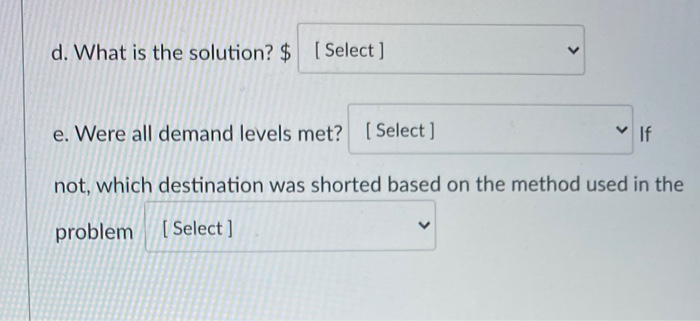 Find the initial cost solution utilizing the