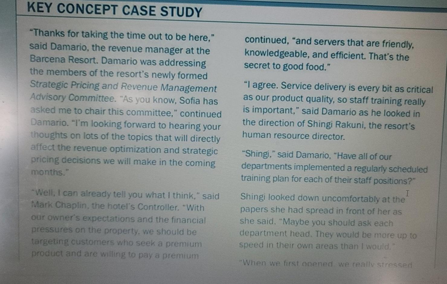 KEY CONCEPT CASE STUDY continued, "and servers