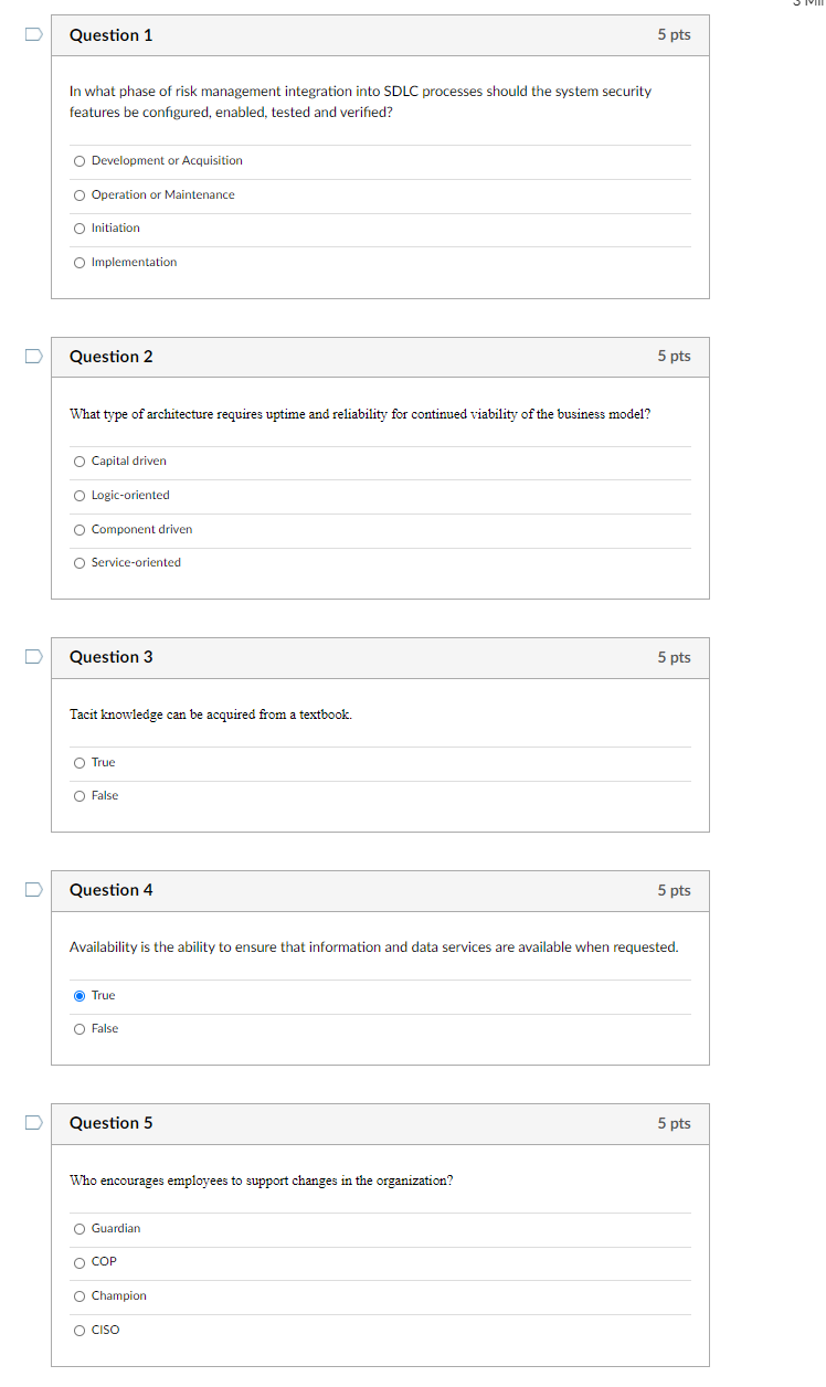 HomeWork (Design Software) Question 1 5 pts In