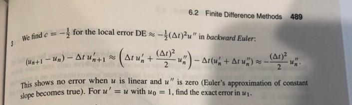 6.2 Finite Difference Methods 489 We find c =- -