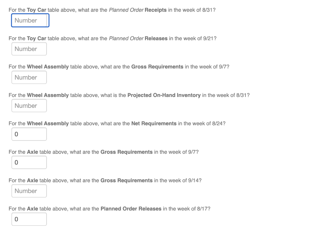 please show your work in excel, thanks! MS.52 A