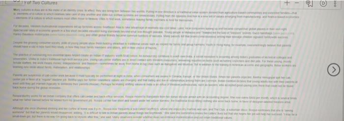 For Two Cultures + -- 300 Thinking Globally 1