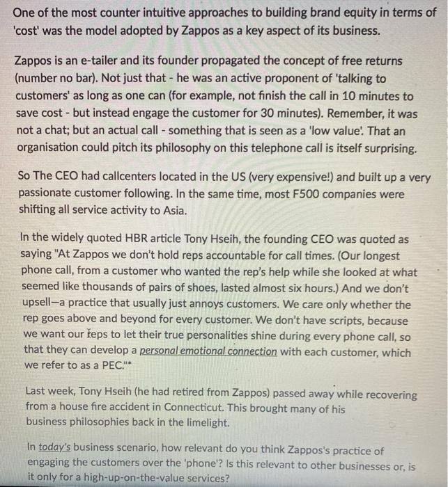 One of the most counter intuitive approaches to