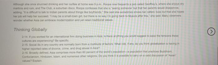 For Two Cultures + -- 300 Thinking Globally 1