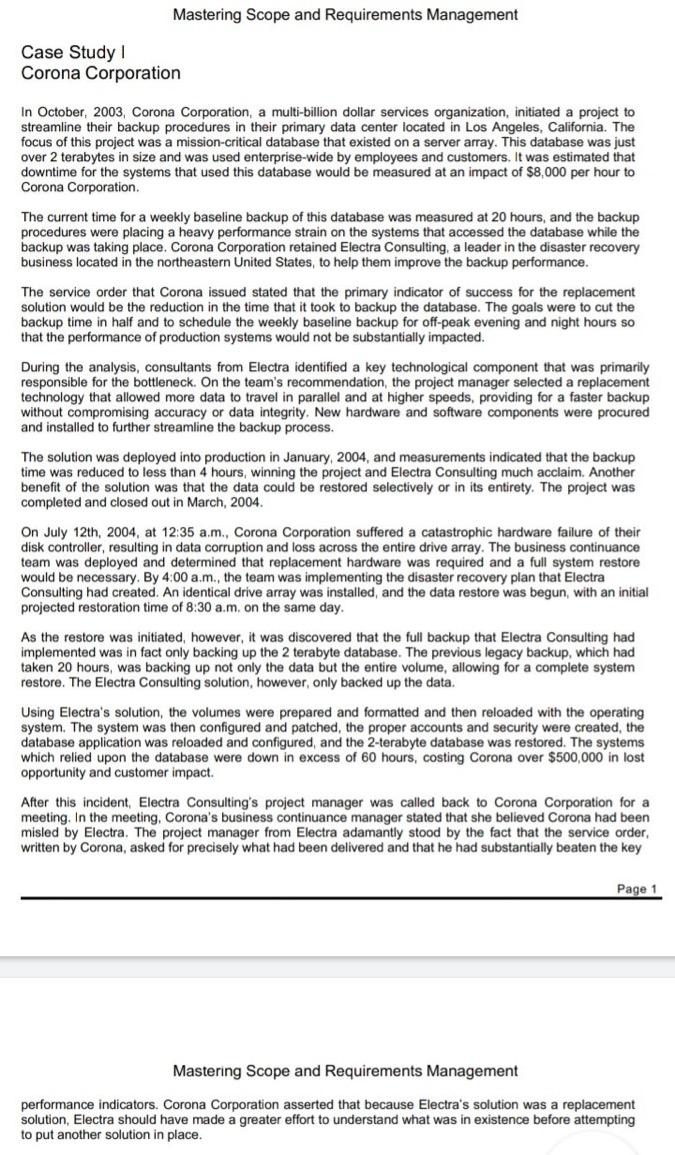 Answer part 1/as many as you can: (1 paragraph