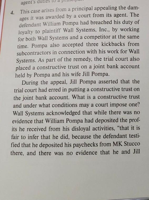 agent's 4. This case arises from a principal