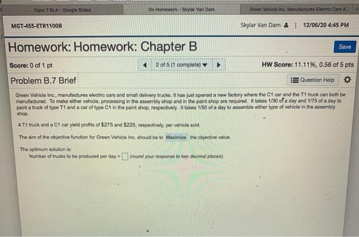 Topic 7 BLA - Google Slides Do Homework - Skylar