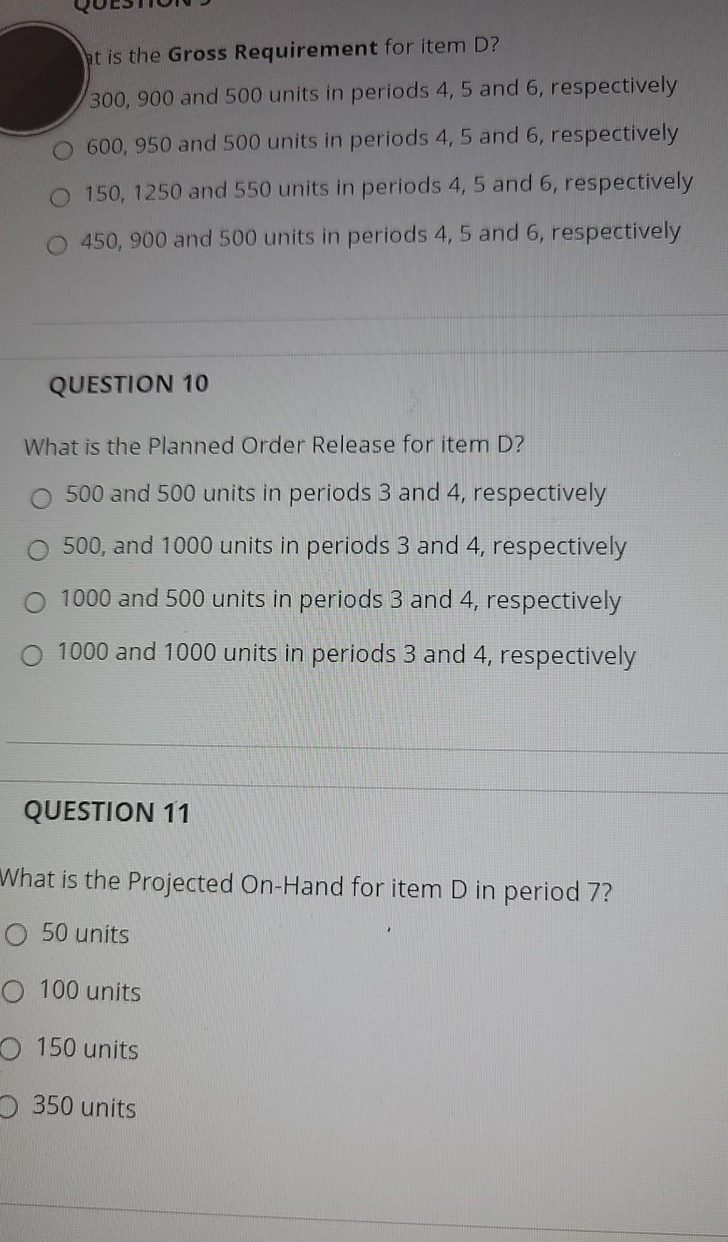 Need help with 9,10,11,12 please QUESTION 7